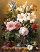 Floral, beautiful classical still life of flowers.125 unknow artist
